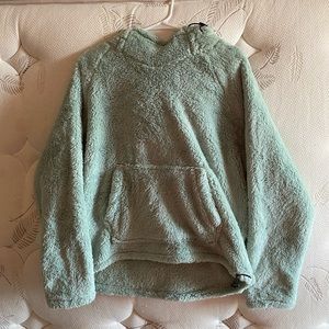 ✨VS PINK MINT GREEN SHERPA HOODIE✨